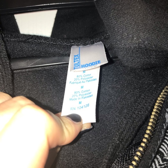 ACDC VINTAGE ZIP UP BLACK ICE BAND HOODIE - Picture 4 of 5